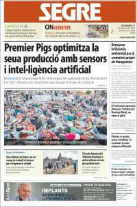 Portada de Segre (España)