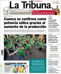 Portada de La Tribuna de Cuenca (España)