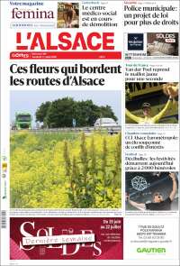 Portada de Journal L'Alsace (France)