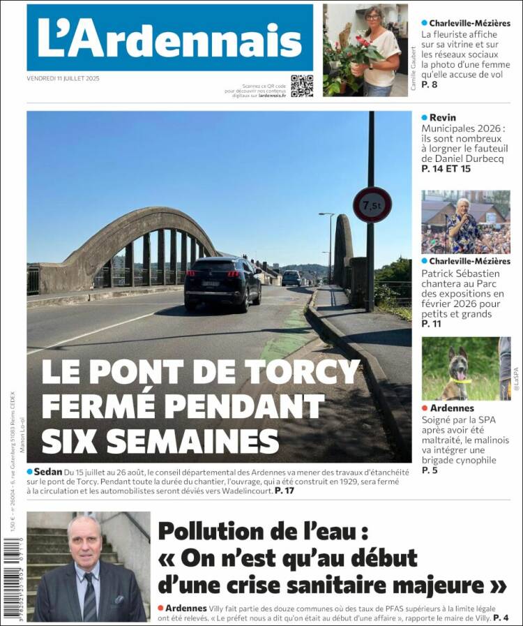 Portada de L'Ardenais (Francia)
