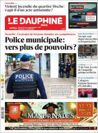 Portada de Le Dauphiné Libéré (France)