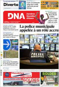 Portada de Les Dernières Nouvelles d'Alsace (France)