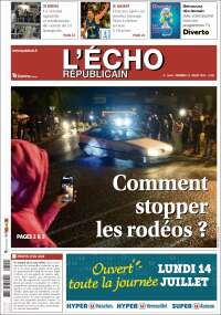 Portada de L'Echo Républicain (Francia)