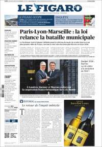Portada de Le Figaro (France)