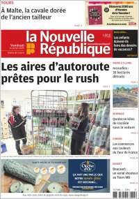 Portada de La Nouvelle Republique (France)