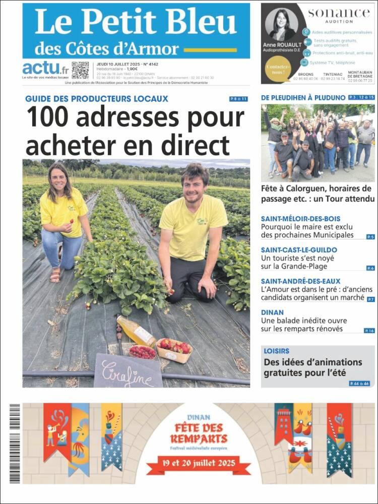 Portada de Le Petit Bleu (France)
