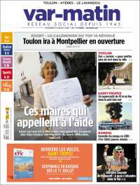 Portada de Var-Matin (France)
