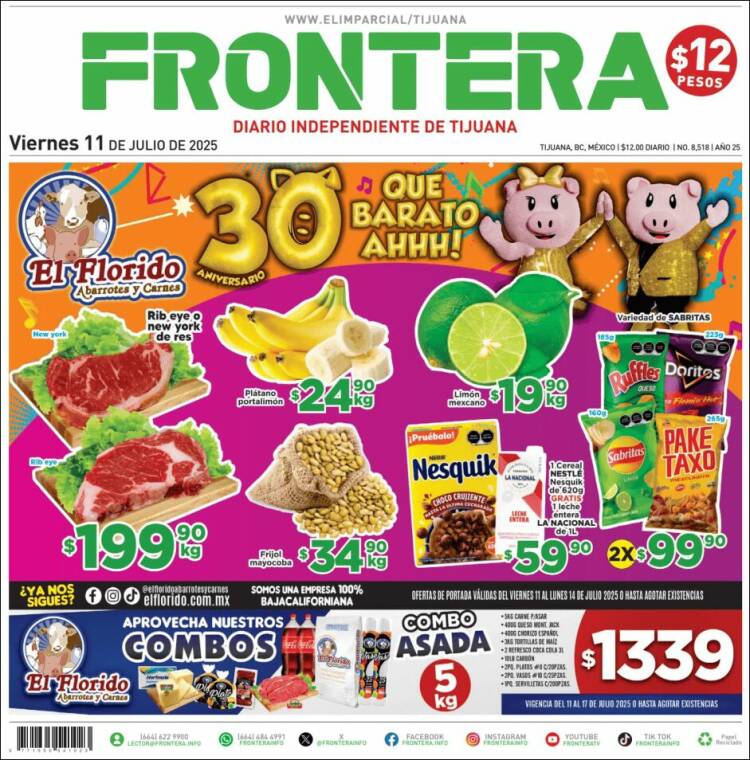 Portada de Frontera (México)