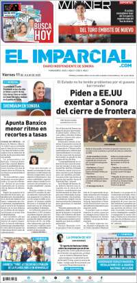 Portada de El Imparcial (México)