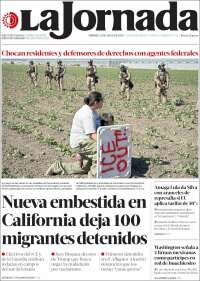 Portada de La Jornada (México)