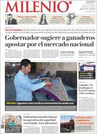 Portada de Milenio - Laguna (México)