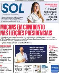 Portada de Jornal Sol (Portugal)