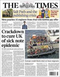 Portada de The Times (United Kingdom)