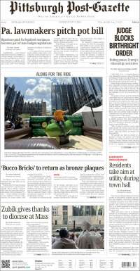 Portada de Pittsburgh Post-Gazette (USA)