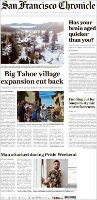 Portada de San Francisco Chronicle (USA)