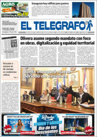 Portada de El Telégrafo (Uruguay)