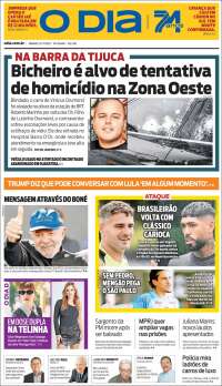 Portada de O Dia (Brésil)