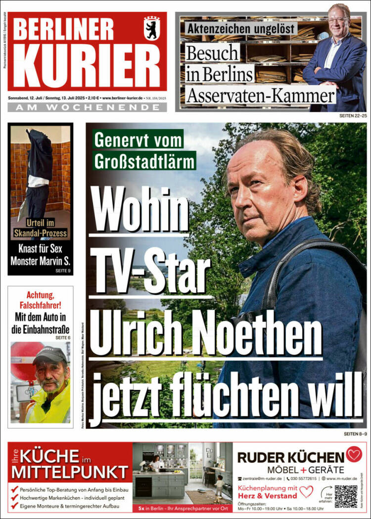Portada de Berliner Kurier - Startseite BK (Alemania)