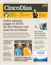 Portada de Cinco Días (Espagne)