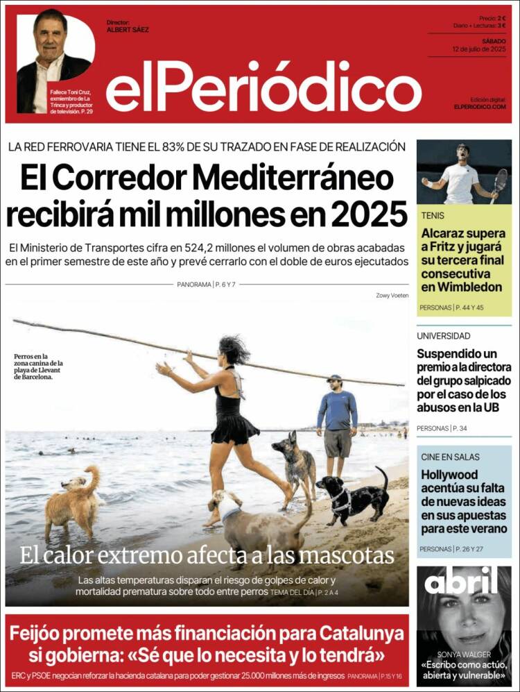 Portada de El Periódico (Spain)