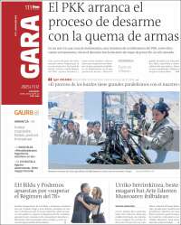 Portada de Gara (Spain)