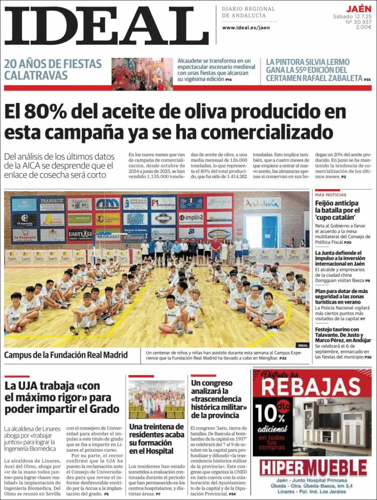 Portada de El Ideal de Jaén (Espagne)