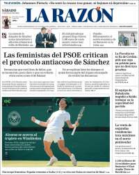 Portada de La Razón (Spain)