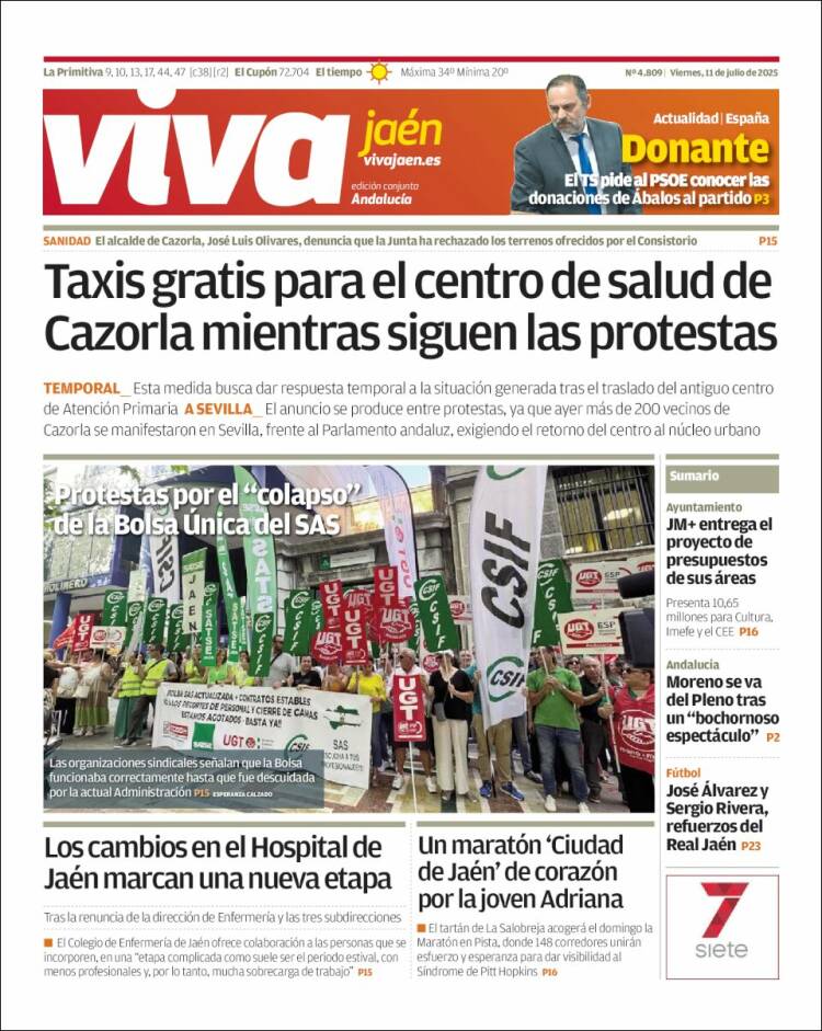 Portada de Viva Jaén (España)