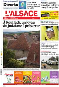Portada de Journal L'Alsace (France)