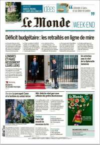 Portada de Le Monde (France)