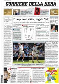 Portada de Corriere della Sera (Italy)