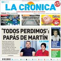 Portada de La Crónica de Baja California (Mexico)