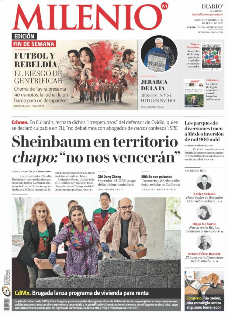 Portada de Milenio (Mexico)