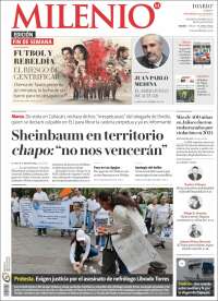 Portada de Milenio - Jalisco (Mexique)