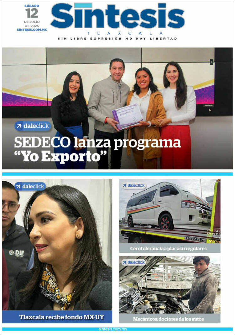 Portada de Síntesis de Tlaxcala (México)