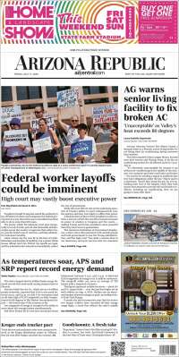 Portada de Arizona Republic News (USA)