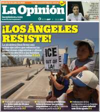 Portada de La Opinión (États-Unis)