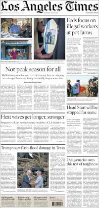 Portada de Los Angeles Times (États-Unis)