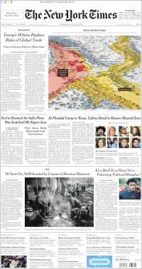 Portada de New York Times (États-Unis)