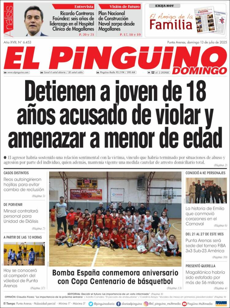 Portada de El Pingüino (Chile)