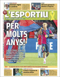 Portada de L'Esportiu (Espagne)
