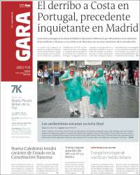 Portada de Gara (España)