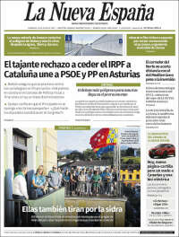 Portada de La Nueva España (Spain)