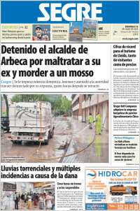 Portada de Segre  (Spain)