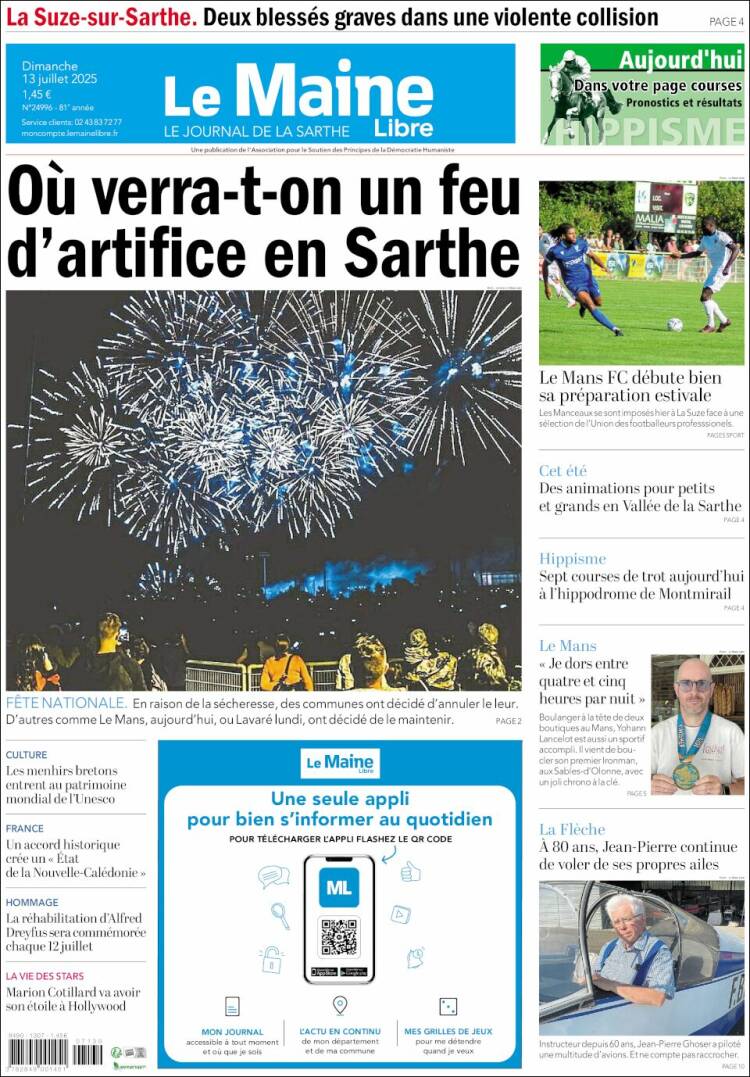 Portada de Le Maine Libre (France)
