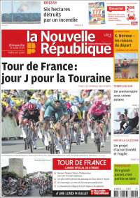 Portada de La Nouvelle Republique (France)