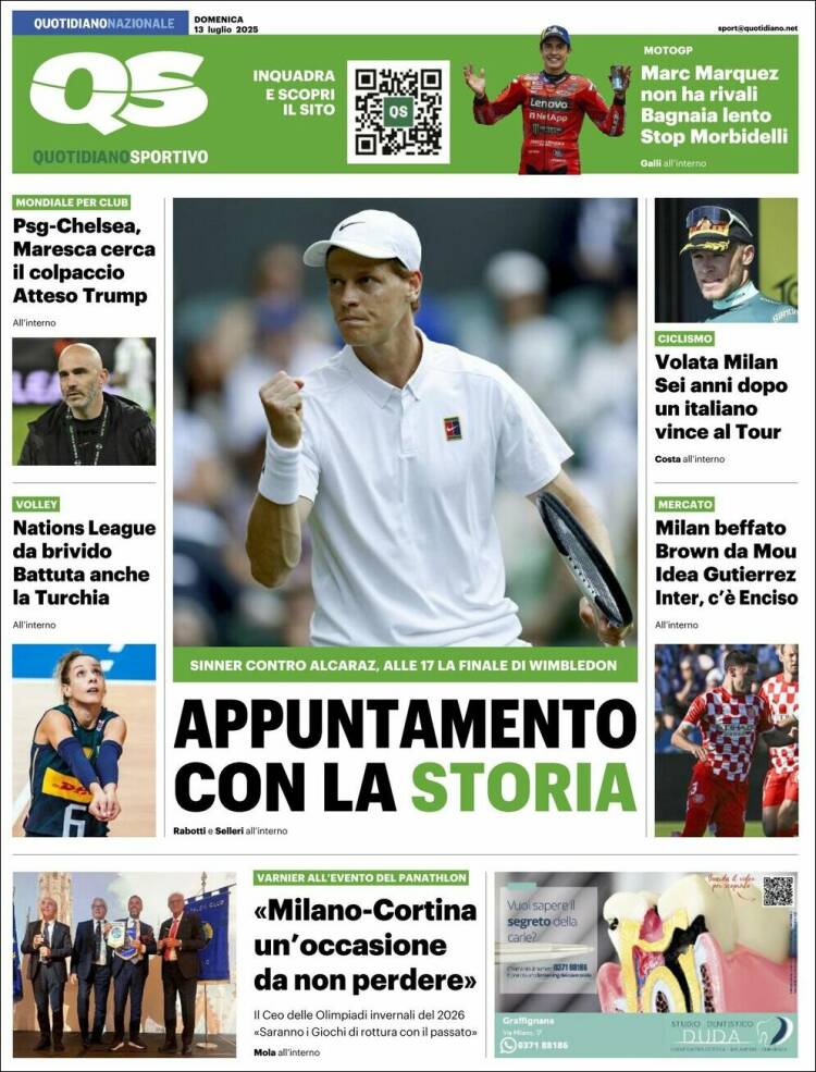 Portada de Quotidiano Sportivo (Italy)