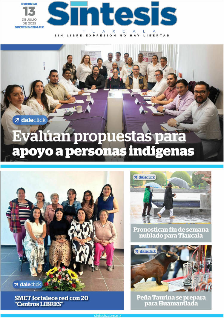 Portada de Síntesis de Tlaxcala (Mexico)