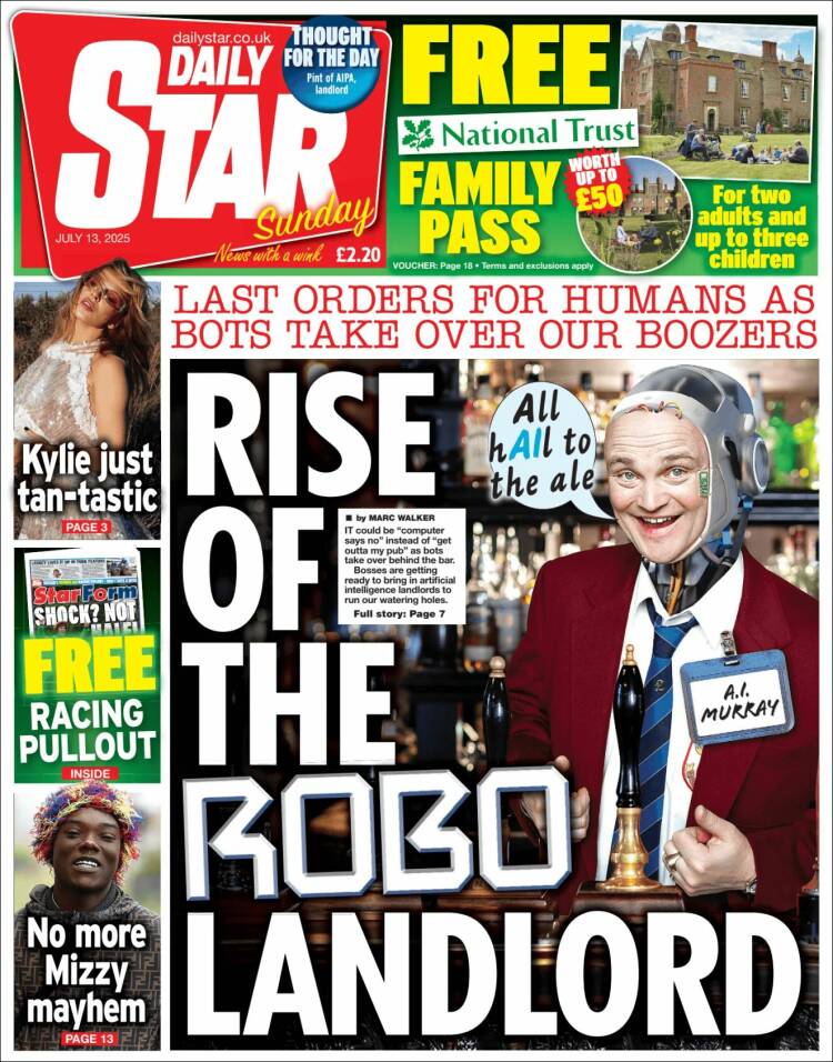 Portada de Daily Star (United Kingdom)