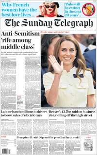 Portada de Daily Telegraph (Royaume-Uni)